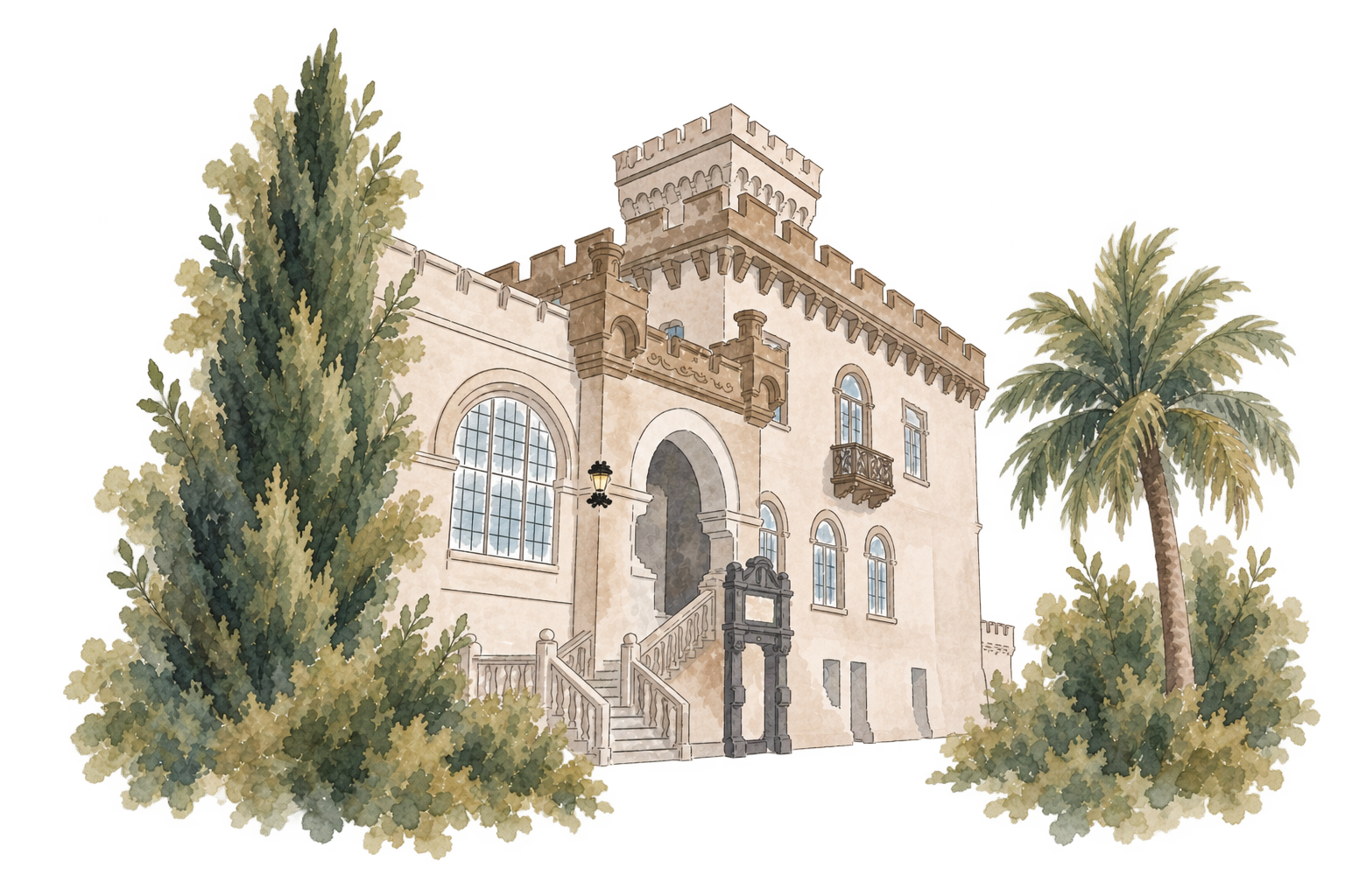 Estoril coastline illustration